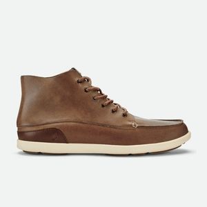 Men's brown high top OluKai shoes